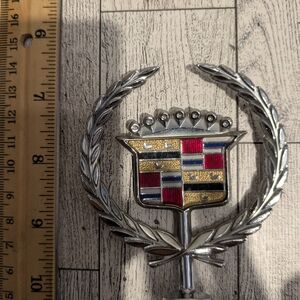 Cadillac Silver and Multicolor Emblem